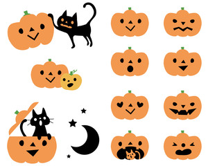 Fototapeta premium ハロウィン用のパーツ
