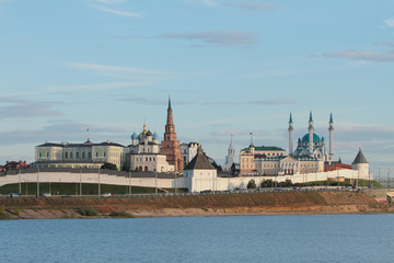 Lenin dam and Kremlin. Kazan, Tatarstan