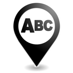 ordre alphabétique sur symbole localisation noir