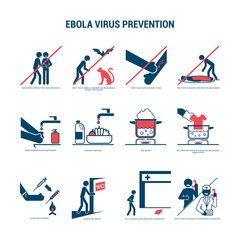 Fototapeta na wymiar Ebola virus prevention