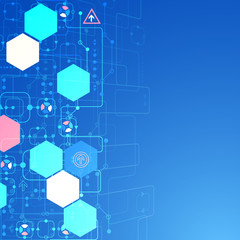 Abstract technological background