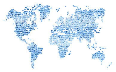 Fototapeta premium Mapa świata Vector