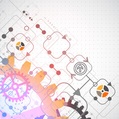 Abstract technological background