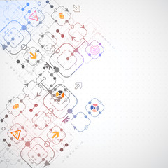 Abstract technological background