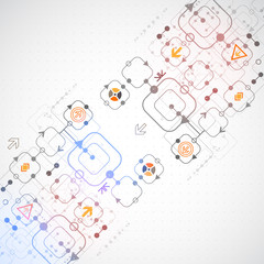 Abstract technological background