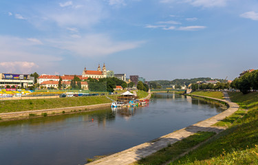 Fototapeta premium Neris River in Vilnius, Lithuania