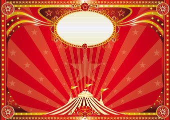 Horizontal red circus background
