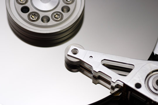 Inside the hard disk drive
