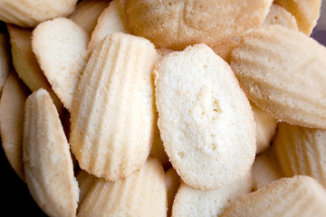 madeleine cakes close up
