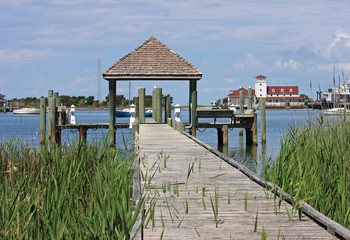 Okracoke harbour