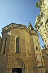 Fototapeta na wymiar il villaggio di Rocamadour l'Abbazia di Notre Dame - Francia