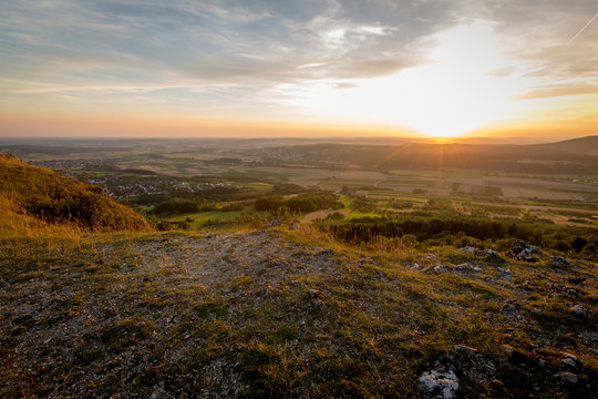 Ausblick vom Walberla - Ehrenb&uuml;rg bei Forchheim