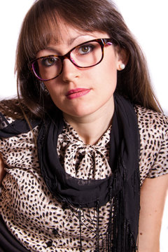 Ragazza con occhiali