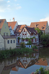 Fototapeta na wymiar Wörnitz bei Harburg
