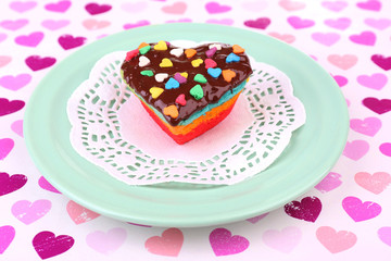 Delicious rainbow mini cake