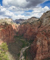 Panorama of the Zion Canyon