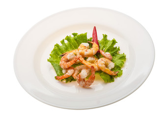 Unshelled king prawn