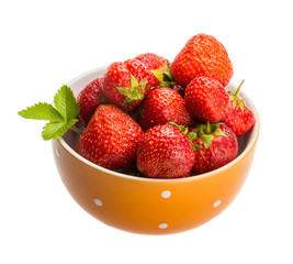 Strawberry in the bowl