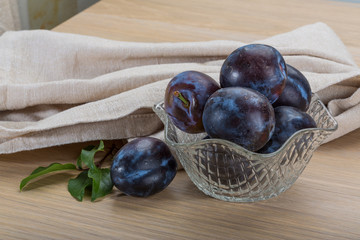 Ripe fresh plum