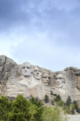 Fototapeta na wymiar Presidents of Mount Rushmore National Monument.