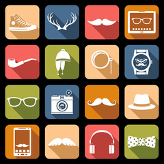 Hipster Icons Flat