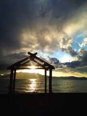 Beautiful sunset at Lake Tahoe.