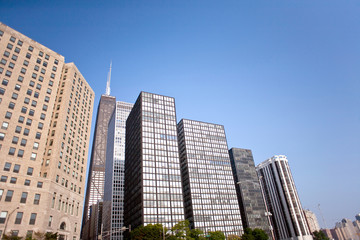 Fototapeta na wymiar chicago buildings