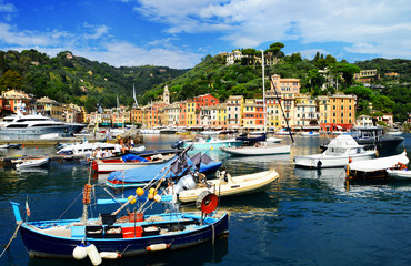 Fototapeta na wymiar City of Portofino, Liguria, Italy