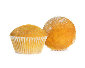 muffins isolated on white background