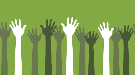 hands in the air seamless