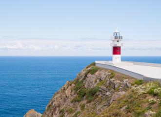 Fototapeta na wymiar Ortegal lighthouse in Galicia, Span. A beautiful landmark.