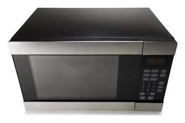 Obraz premium Microwave oven on a white background