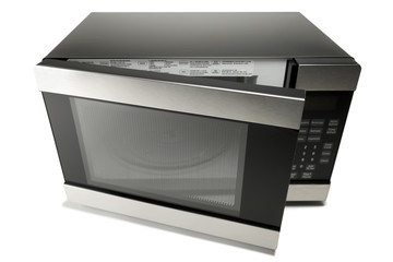 Microwave oven on a white background