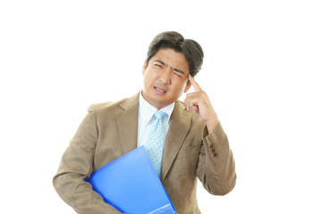 苦悩するビジネスマン