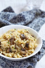 Mushroom risotto