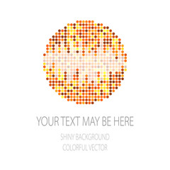 Vector corporate identity template with circle mosaic elements