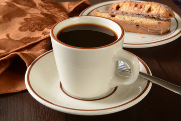 Coffee and biscotti