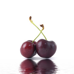 Cherry with reflection
