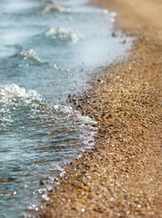 Coastline and sea water