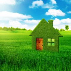 Eco house, abstract environmental backgrounds