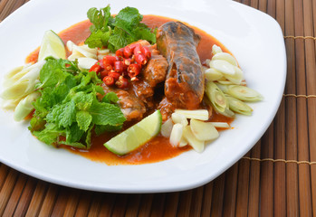 canned fish mix, Yum thai food style