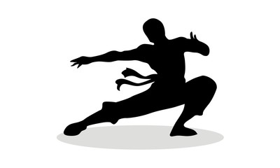 Martial Art Silhouette