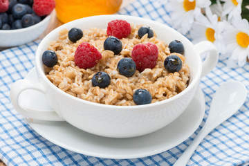 oat porridge with fresh berries