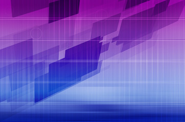 Technology Abstract with Futuristic Lines and Data.