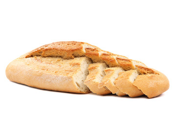 Bread isolated on white background.