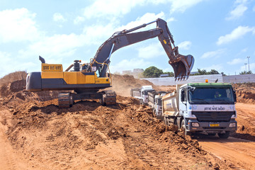Laying of new high-speed roads in Israel.