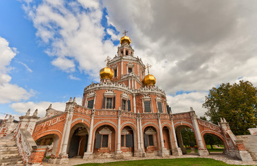 Obraz premium Church of the Intercession at Fili (1694) in Moscow, Russia