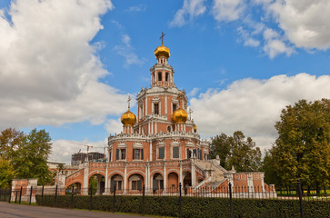 Church of the Intercession at Fili (1694) in Moscow, Russia