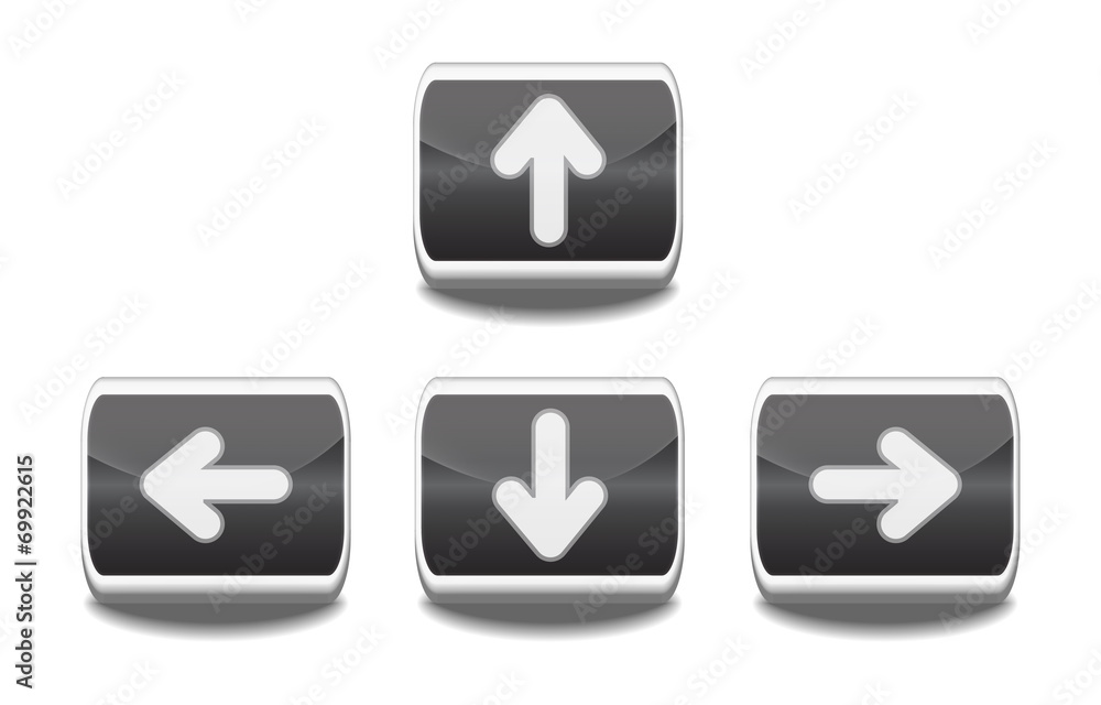 Poster vector arrow buttons
