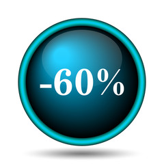 60 percent discount icon